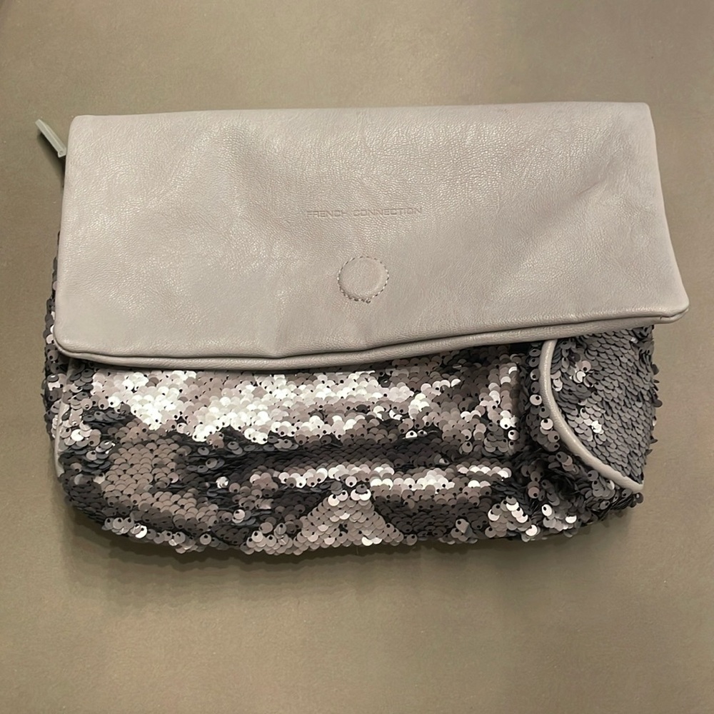 French Connection Sequins Clutch Purse